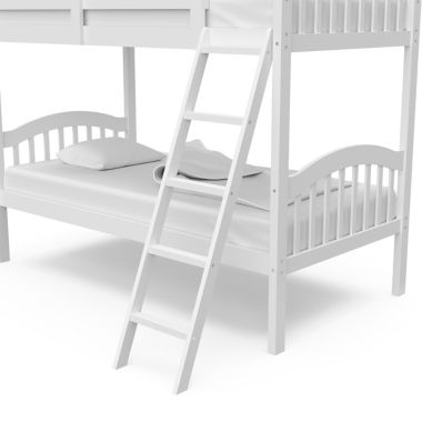 Storkcraft&trade; Long Horn Twin Bunk Bed in White. View a larger version of this product image.
