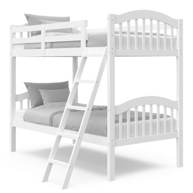 Storkcraft&trade; Long Horn Twin Bunk Bed in White. View a larger version of this product image.