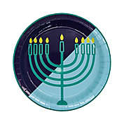 H for Happy&trade; 12-Count Menorah Hanukkah Dinner Plates