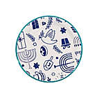 Alternate image 0 for H for Happy&trade; 18-Count Hanukkah Pattern Lunch Plates in White/Blue