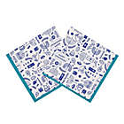 Alternate image 1 for H for Happy&trade; 36-Count Hanukkah Pattern Lunch Napkins in White/Blue