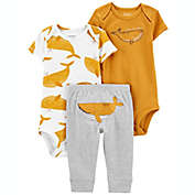 carter&#39;s&reg; Size 12M 3-Piece Whale Little Character Set in Yellow