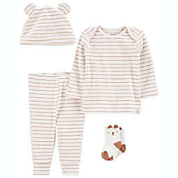 carter's® 4-Piece Little Bear Outfit Set in Grey