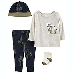 carter's® 4-Piece Cactus Outfit Set in Blue