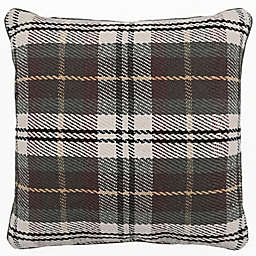 Bee & Willow™ Plaid Outdoor Square Throw Pillow in Green/Rust