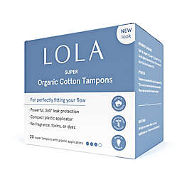 LOLA 20-Count Super Organic Cotton Compact Tampons