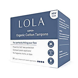 LOLA 20-Count Super Plus Organic Cotton Compact Tampons