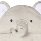Alternate image 2 for Just Born&reg; Elephant Hooded Bath Towel in Grey