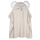 Alternate image 0 for Just Born&reg; Elephant Hooded Bath Towel in Grey