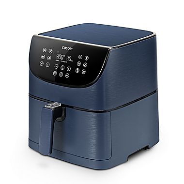 Cosori 5.8 qt. Smart Air Fryer with Skewer Rack Set in Navy Blue. View a larger version of this product image.