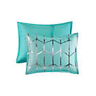 Alternate image 9 for Intelligent Design Raina 5-Piece King/California King Comforter Set in Aqua/Silver