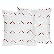 Sweet Jojo Designs&reg; Mod Dinosaur Arrow Throw Pillows in White (Set of 2)
