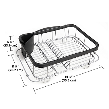 Umbra&reg; SINKIN Expandable Multiuse Sink Rack charcoal. View a larger version of this product image.