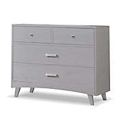 Sorelle Furniture Uptown Soho 4-Drawer Chest Dresser in Weathered Grey