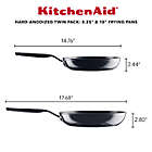 Alternate image 4 for KitchenAid&reg; Nonstick Hard Anodized Aluminum 2-Piece Fry Pan Set