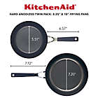 Alternate image 3 for KitchenAid&reg; Nonstick Hard Anodized Aluminum 2-Piece Fry Pan Set