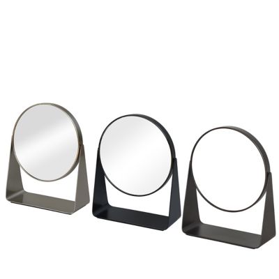 Espejo para tocador de acero laminado Lifestyle Home™ con aumento