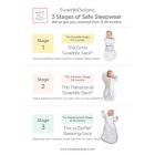 Alternate image 12 for Swaddle Designs Size 3-6M Gray Arms Up Half-Length Sleeves Transitional Swaddle Sack