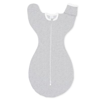 Swaddle Designs Size Gray Arms Up Half-Length Sleeves Transitional Swaddle Sack