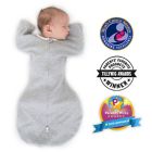 Alternate image 1 for Swaddle Designs Size 3-6M Gray Arms Up Half-Length Sleeves Transitional Swaddle Sack