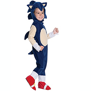 Sonic the Hedgehog Romper Size 2T-4T Child&#39;s Halloween Costume in Blue. View a larger version of this product image.