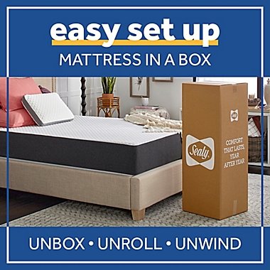 Sealy&reg; Cool &amp; Clean 10-Inch Memory Foam Twin Mattress. View a larger version of this product image.
