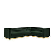 Inspired Home Eila Right-Facing Corner Sectional Sofa