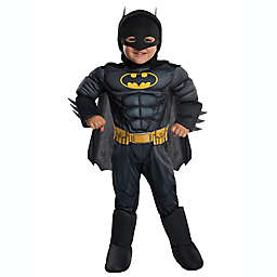 Size 2T-4T Deluxe Batman Child's Halloween Costume in Black