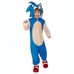 Oversized Sonic the Hedgehog Jumpsuit Child's Halloween Costume in Blue