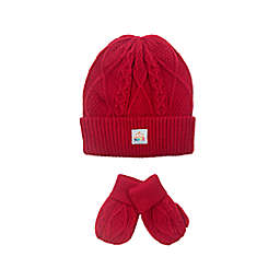 NYGB™ 2-Piece Fisherman Cable Knit Hat and Mitten Set