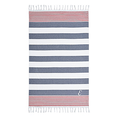 Linum Home Textiles Patriotic Pestemal Beach Towel in Ocean Blue | Bed ...