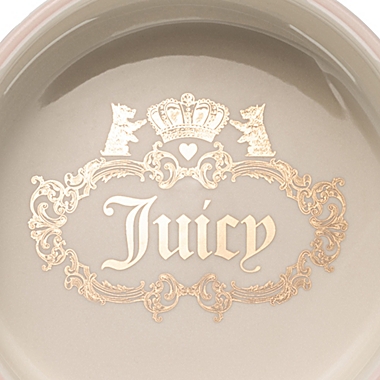 Juicy Couture&reg; Dog Bowls in Rose (Set of 2). View a larger version of this product image.