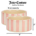 Alternate image 10 for Juicy Couture&reg; Dog Bowls in Rose (Set of 2)
