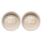 Alternate image 2 for Juicy Couture&reg; Dog Bowls in Rose (Set of 2)