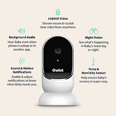 Owlet Cam Smart HD Video Baby Monitor. View a larger version of this product image.