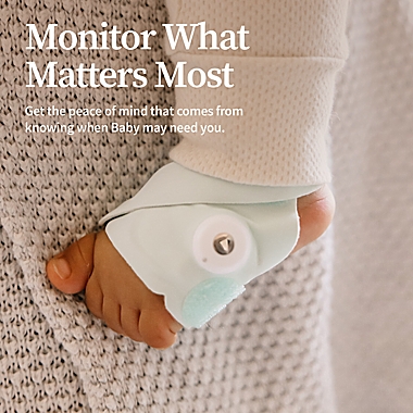 Owlet&reg; Dream Sock Baby Monitor in Mint. View a larger version of this product image.