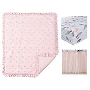 ever & ever&trade; Vintage Rose 3-Piece Crib Bedding Set in Pink