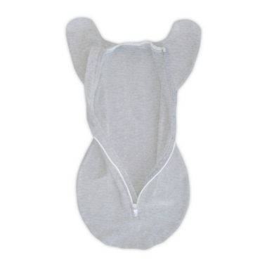 Swaddle Designs Size 3-6M Gray Stripes Arms Up Half-Length Sleeves Transitional Swaddle Sack. View a larger version of this product image.
