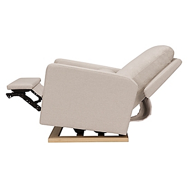 Babyletto Sigi Glider Recliner with Electronic Control and USB in Performance Beach. View a larger version of this product image.