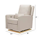 Alternate image 4 for Babyletto Sigi Glider Recliner with Electronic Control and USB in Performance Beach