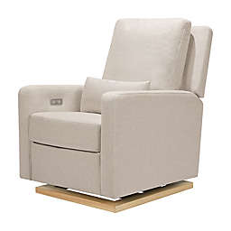 Babyletto Sigi Glider Recliner with Electronic Control and USB in Performance Beach