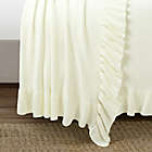 Alternate image 3 for Lush D&eacute;cor Reyna Soft Knitted Ruffle Throw Blanket in Ivory