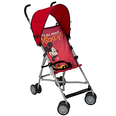 Disney Baby&reg; Mickey Mouse Umbrella Single Stroller in Red. View a larger version of this product image.