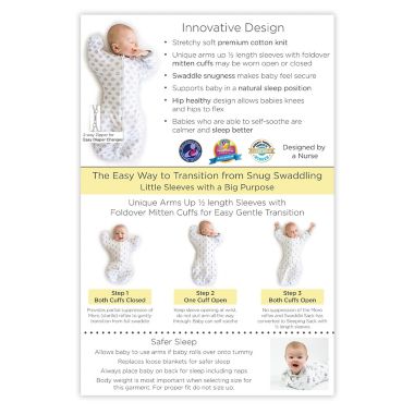 Swaddle Designs Size 3-6M Tiny Arrows Arms Up Half-Length Sleeves Transitional Swaddle Sack. View a larger version of this product image.