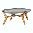 Alternate image 3 for Safavieh Hadwin Oval Concrete Outdoor Coffee Table in Dark Grey