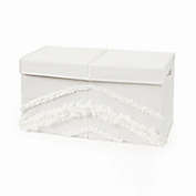 Sweet Jojo Designs&reg; Boho Fringe Tufted Toy Storage Bin in Ivory/White