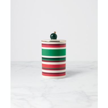 kate spade new york Merry & Bright Cookie Jar in White | Bed Bath & Beyond