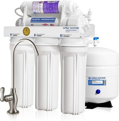 APEC Water&reg; Ultimate 90 GPD pH+ Alkaline Reverse Osmosis Water Filtration System