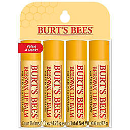 Burt's Bees® 4-Pack Beeswax Lip Balms with Vitamin E & Peppermint