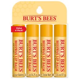 Burt's Bees® 4-Pack Beeswax Lip Balms with Vitamin E & Peppermint
